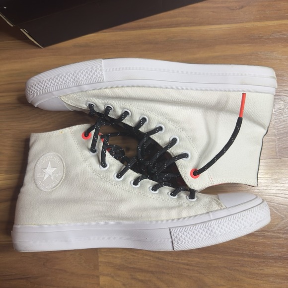 Converse Chuck Taylor All Star II Men's 10.5 Cream White Gum Bottom High Top Y2K - Picture 7 of 12